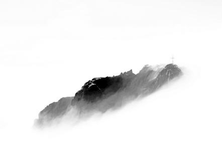 Kahle Volker  - Dachstein in Wolken - LA 