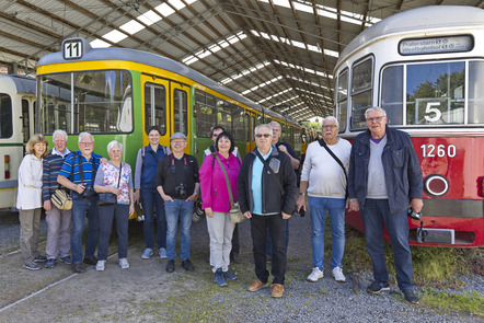 Gruppenfoto Straßenbahnmuseum - Hans-Werner Griepentrog