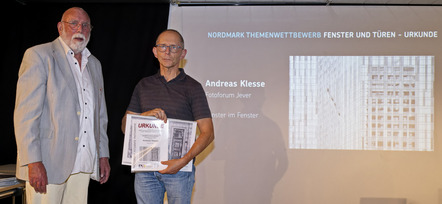 Preisverleihung - Andreas Klessse - Urkunde Kalender